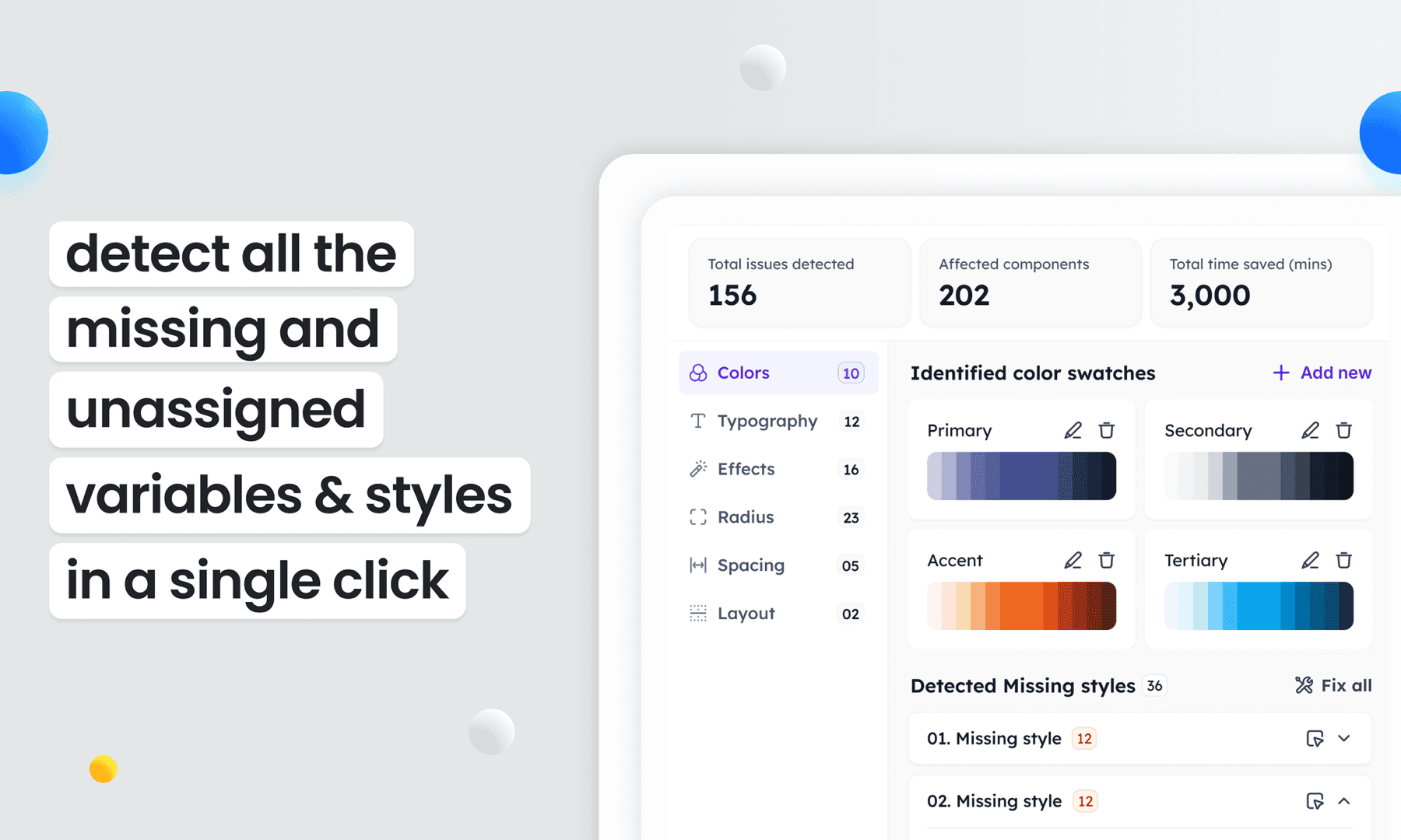 The Figma plugin, reading a file's colour palette